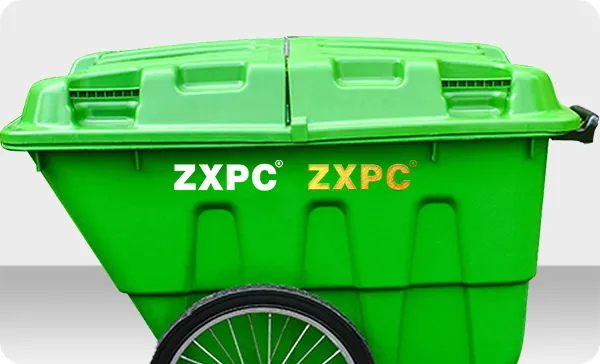 HDPE Mobile wheelie Bin 400 Liter  Universal Casters with Brake