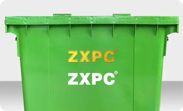 HDPE Mobile wheelie Bin 1100 Liter Universal Casters with Brake with Drain Hole