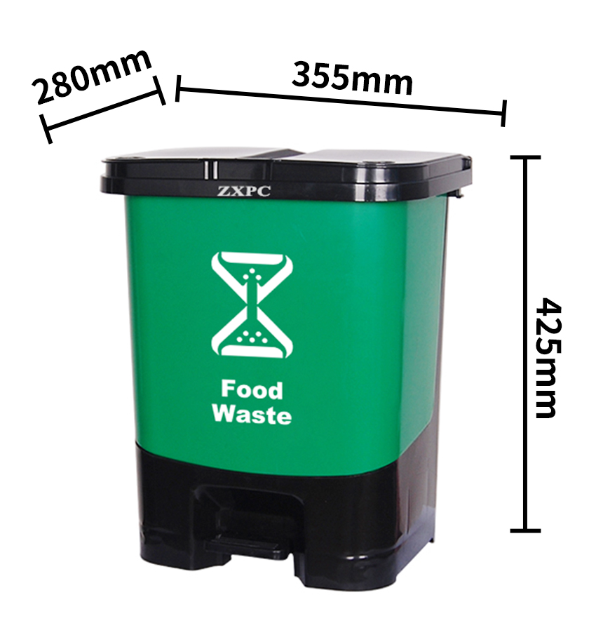 U Shape Pedal Trash Can 20 Liter With Single Inner Barrel U Shape Pedal Trash Can 20 Liter With Single Inner Barrel
