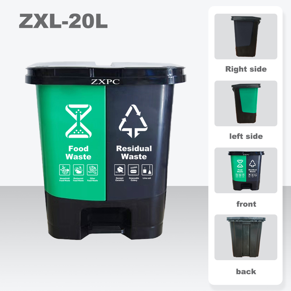 Sorting Dustbin with Pedal & Double design