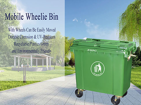 Why are outdoor HDPE (high-density polyethylene) mobile wheelie bin becoming more and more popular in modern urban sanitation facilities?