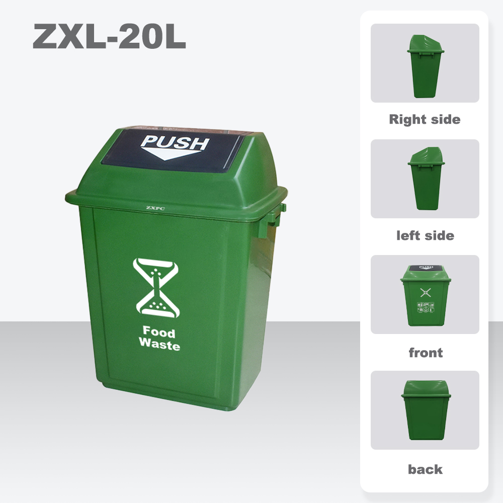 Push Lid Trash Can  20 Liter For Outdoor and Indoor Use