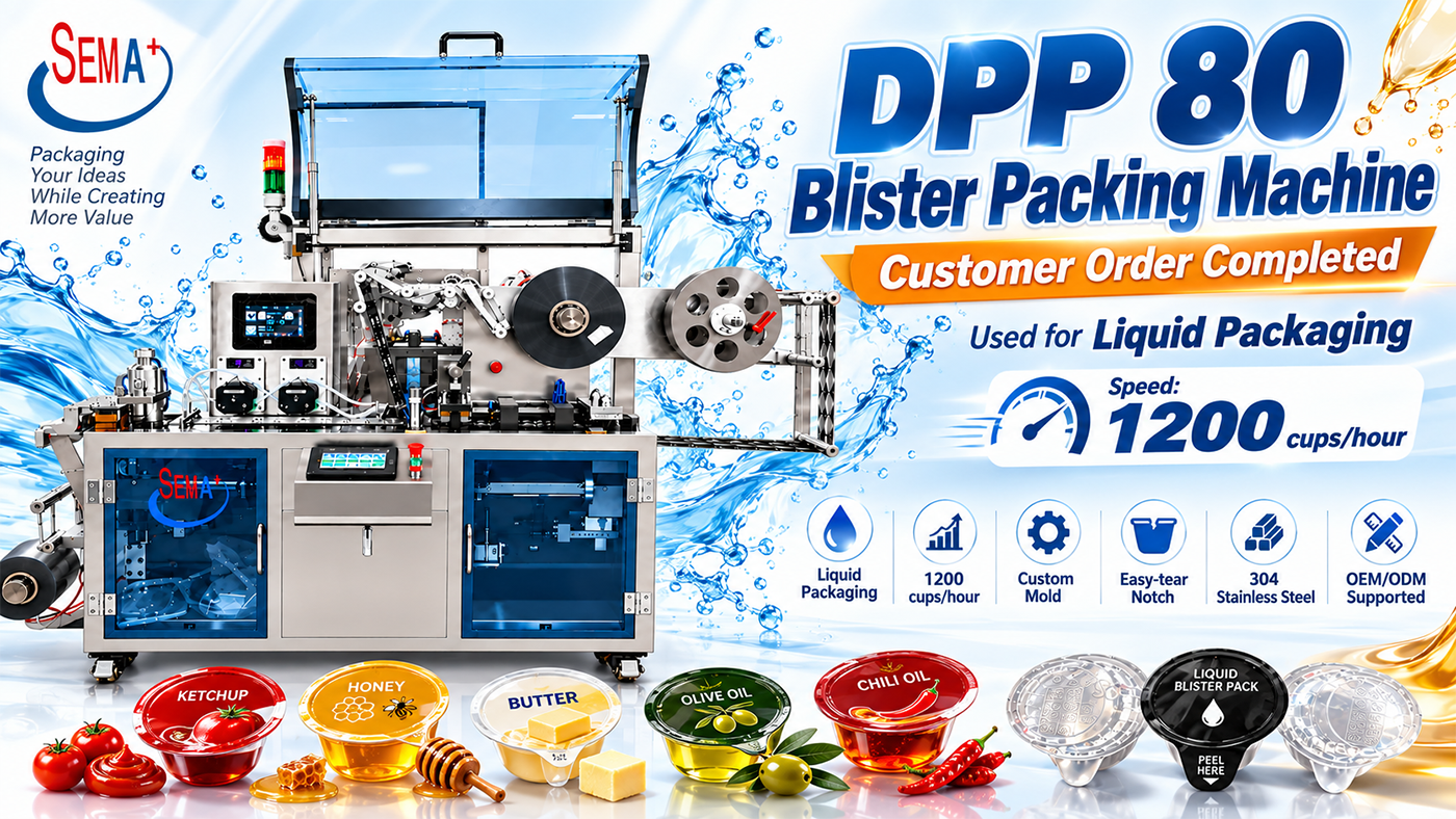 DPP-80 Blister Packing Machine Order Completed for Liquid Packaging DPP-80 Blister Packing Machine Order Completed for Liquid Packaging