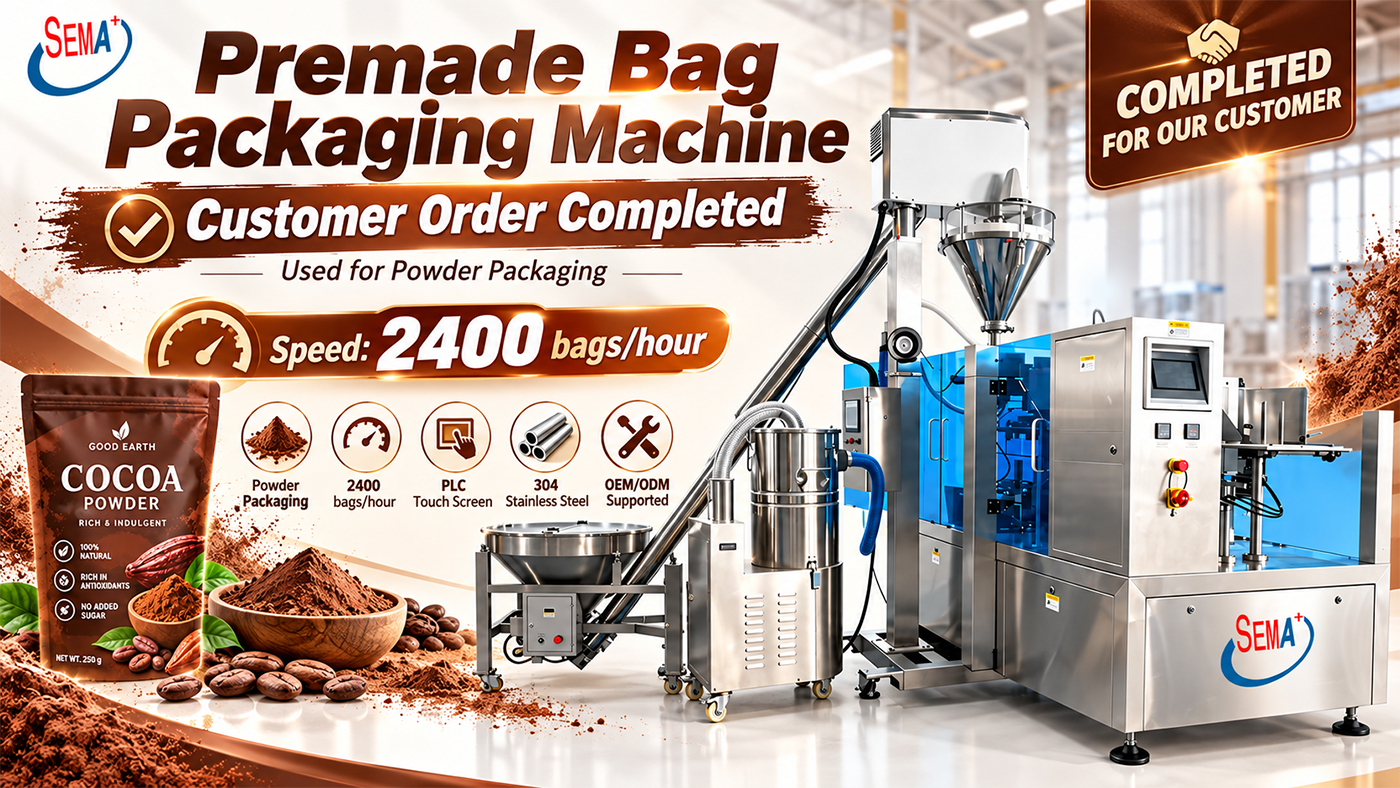 Rotary Premade Pouch Machine for Powder Customer Order Completed Rotary Premade Pouch Machine for Powder Customer Order Completed