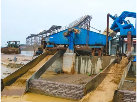 Gravel pump for sand washing plant