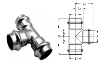 Stainless Steel Equal Tee Stainless Steel Equal Tee