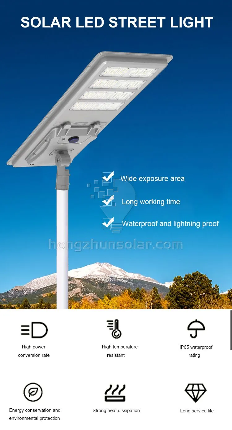 Ip65 Waterproof Aluminum 300w-1000w Integrated SMD LED Solar Street Light Ip65 Waterproof Aluminum 300w-1000w Integrated SMD LED Solar Street Light