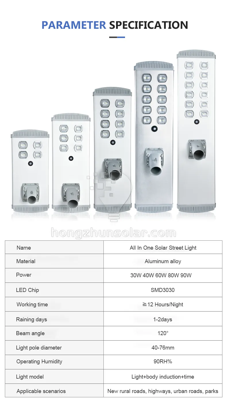 High Lumen Lithium Battery Waterproof Ip65 50w-300w Outdoor All in One LED Solar Street Light High Lumen Lithium Battery Waterproof Ip65 50w-300w Outdoor All in One LED Solar Street Light