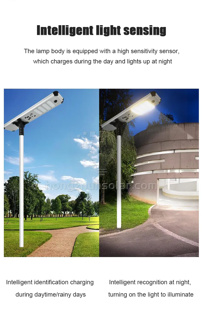 Project Lighting Waterproof 100w-500w IP65 Outdoor Aluminum Integrated Solar Street Light Project Lighting Waterproof 100w-500w IP65 Outdoor Aluminum Integrated Solar Street Light