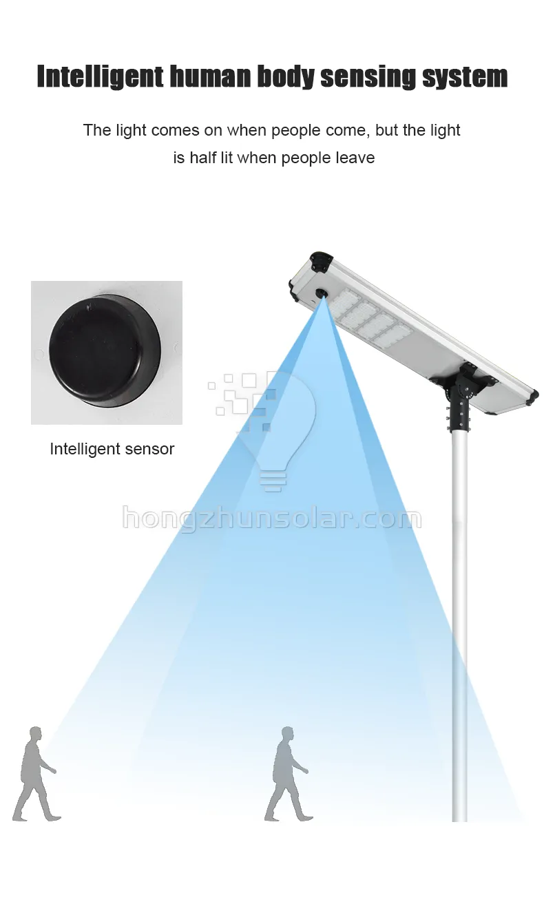 Project Lighting Waterproof 100w-500w IP65 Outdoor Aluminum Integrated Solar Street Light Project Lighting Waterproof 100w-500w IP65 Outdoor Aluminum Integrated Solar Street Light