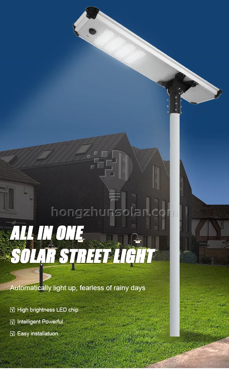 Project Lighting Waterproof 100w-500w IP65 Outdoor Aluminum Integrated Solar Street Light Project Lighting Waterproof 100w-500w IP65 Outdoor Aluminum Integrated Solar Street Light