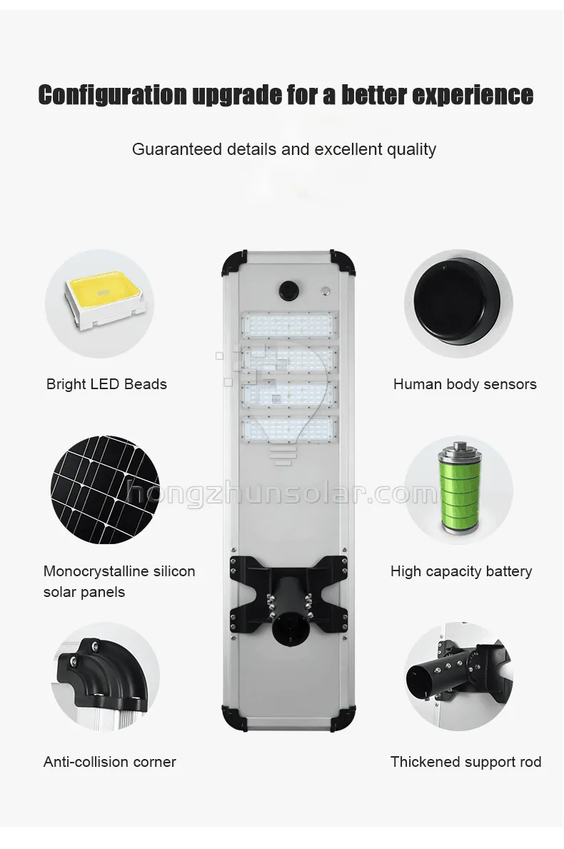 Project Lighting Waterproof 100w-500w IP65 Outdoor Aluminum Integrated Solar Street Light Project Lighting Waterproof 100w-500w IP65 Outdoor Aluminum Integrated Solar Street Light