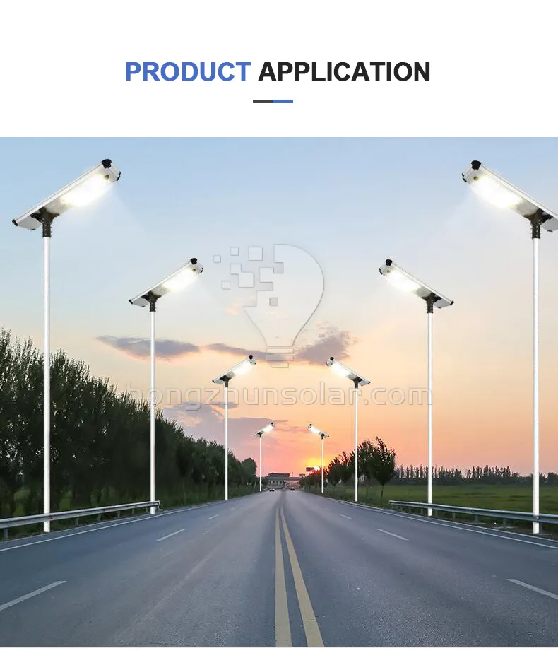 Project Lighting Waterproof 100w-500w IP65 Outdoor Aluminum Integrated Solar Street Light Project Lighting Waterproof 100w-500w IP65 Outdoor Aluminum Integrated Solar Street Light