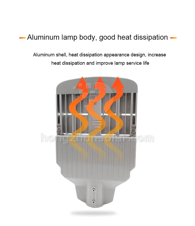 Éclairage routier extérieur en aluminium étanche IP66 Lumen élevé Module 50W-250W Réverbère à LED Éclairage routier extérieur en aluminium étanche IP66 Lumen élevé Module 50W-250W Réverbère à LED