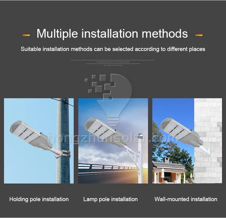Éclairage routier extérieur en aluminium étanche IP66 Lumen élevé Module 50W-250W Réverbère à LED Éclairage routier extérieur en aluminium étanche IP66 Lumen élevé Module 50W-250W Réverbère à LED