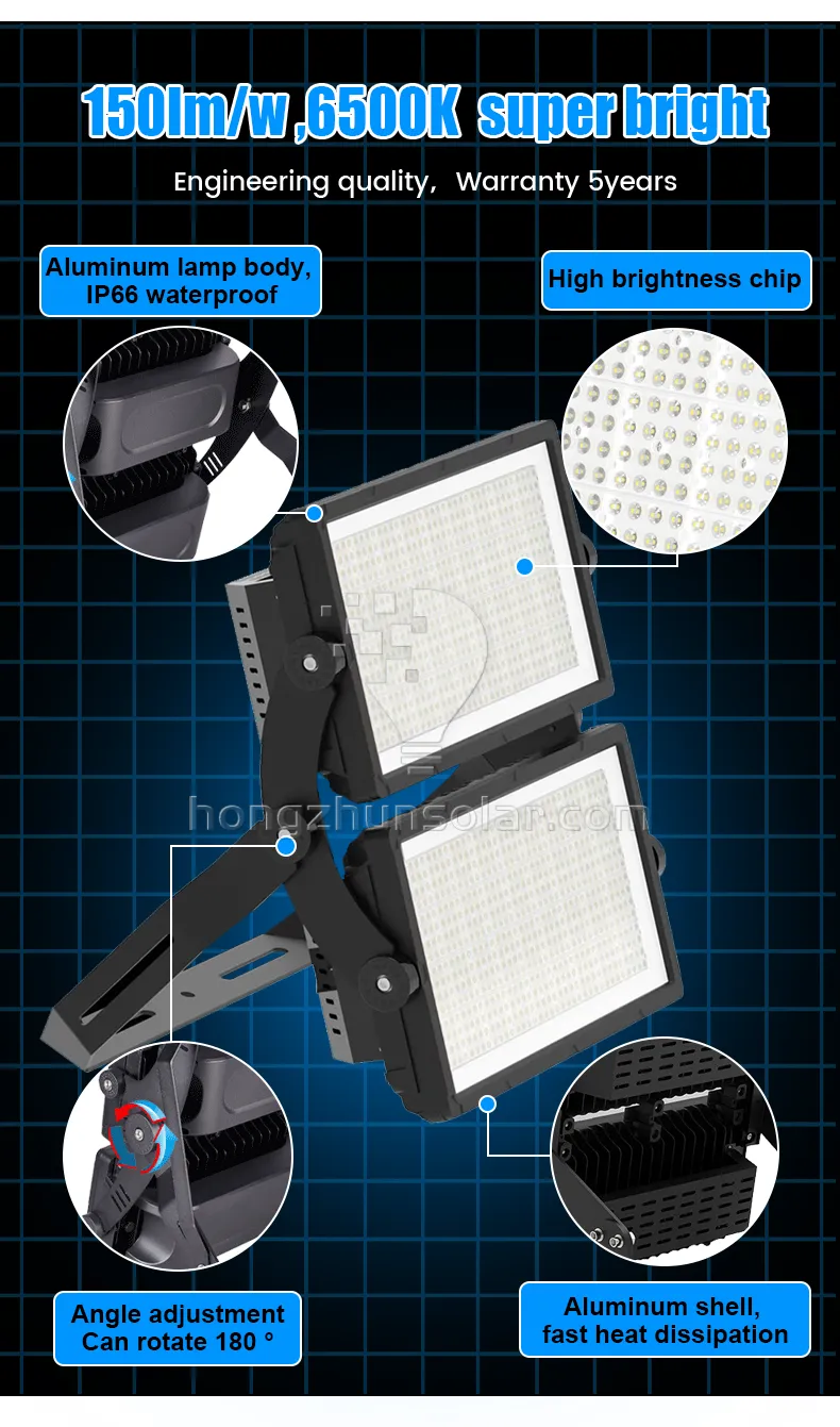 Lampu Banjir LED 200W-400W Super Terang Tahan Air IP65 IP67 SMD Badan Lampu Aluminium untuk Stadion Sepak Bola Lampu Banjir Luar Ruangan Lampu Banjir LED 200W-400W Super Terang Tahan Air IP65 IP67 SMD Badan Lampu Aluminium untuk Stadion Sepak Bola Lampu Banjir Luar Ruangan
