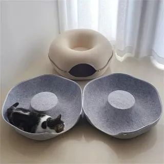 애완 동물 도넛 침대