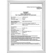 Export laser equipment inspection report