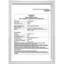 2403B1546SHA-001 60825-1 laser testing report