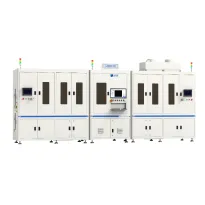 Automatic edge cleaning system for stacked silicon wafers