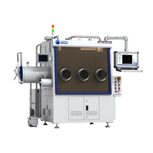 Glovebox ultrafast laser processing system
