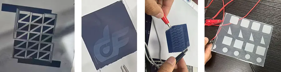 Dimming film zoning marking equipment