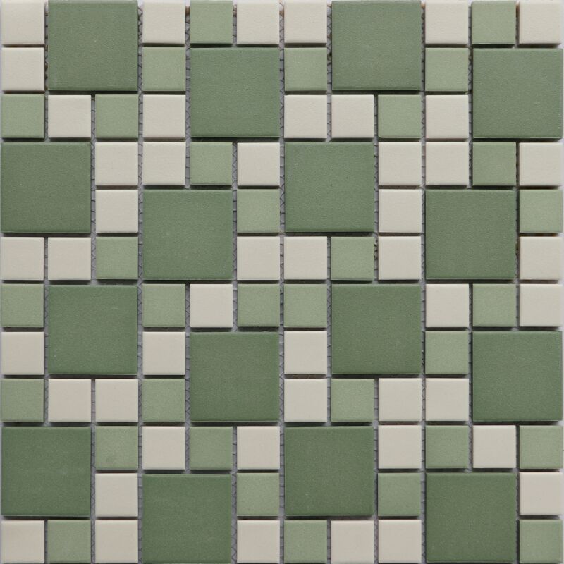 Colorful Unglazed Matt Square Ceramic Mosaic Tile For Wall