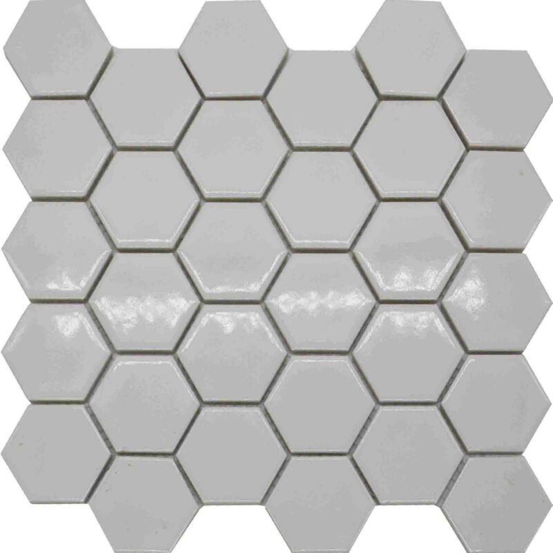 51x59 Hexagon Glazed Porcelain Mosaic Tiles For Floor Wall