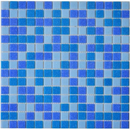 Hot Melting Blue Sqaure Glass Mosaics