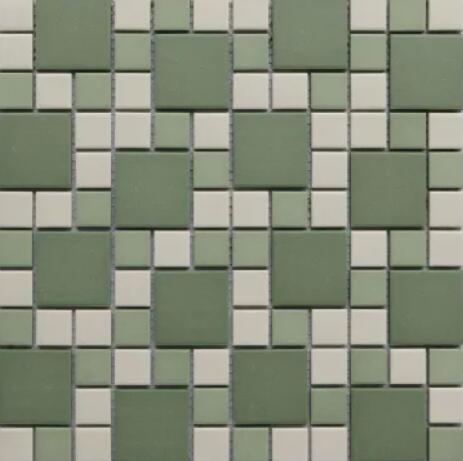 Unpolished Square Mixed Ceramic Mosaics