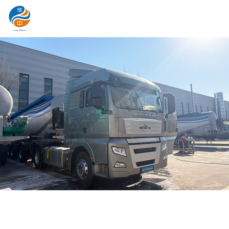 Delivery of Bulk cement tanker trailer and SITRAK Truck to Kazakhstan Client Delivery of Bulk cement tanker trailer and SITRAK Truck to Kazakhstan Client