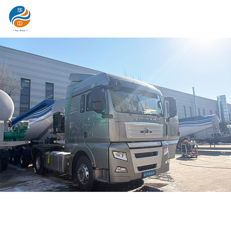 Delivery of Bulk cement tanker trailer and SITRAK Truck to Kazakhstan Client Delivery of Bulk cement tanker trailer and SITRAK Truck to Kazakhstan Client