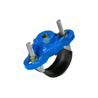 Universal Pipe Saddle with Thread Outlet