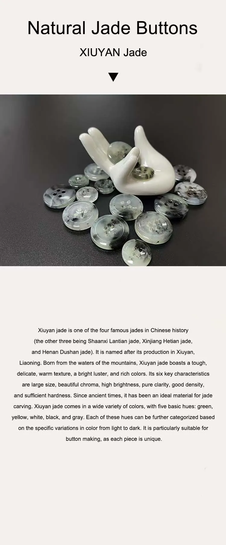 Edelsteen jade stenen knopen Edelsteen jade stenen knopen