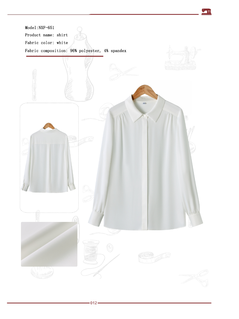 Camiseta profesional de chiffon ancha para mujer Camiseta profesional de chiffon ancha para mujer