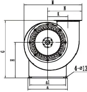 Quạt ly tâm nhiều cánh CF Quạt ly tâm nhiều cánh CF