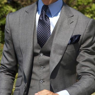 Fashion item wave point tie - [Handsome tie]