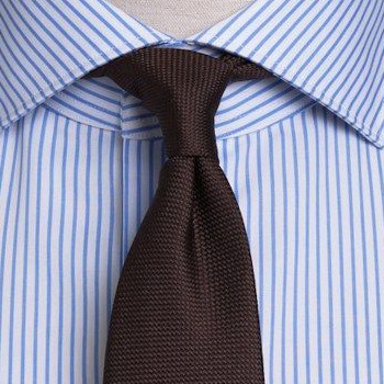 How to match blue and white striped shirt with tie - [Handsome tie]
