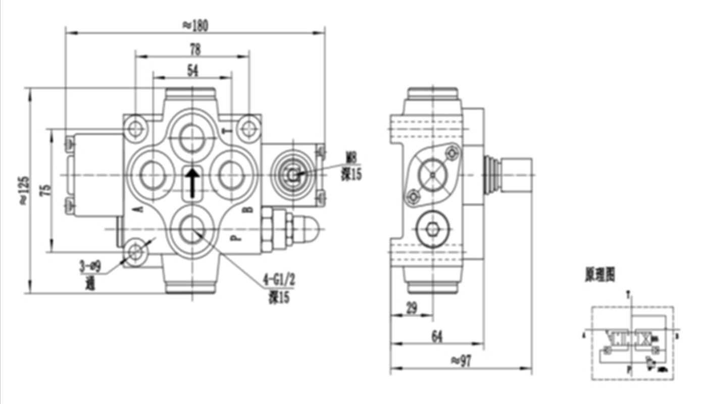 Zdl-120 Series Monoblock Hydraulic Directional Valve Zdl-120 Series Monoblock Hydraulic Directional Valve