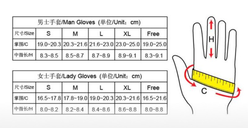 How to choose a warm glove size?