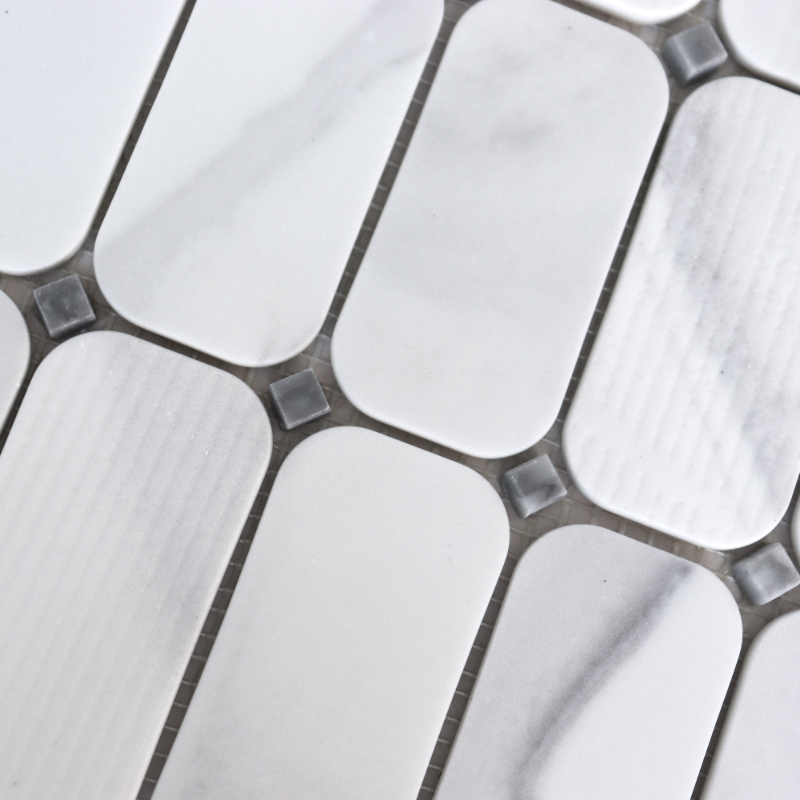 Recycled Glass Mosaic with Gray Marble, Glass Mosaic, Wall Tile, Floor Tile, Mosaic Tile Recycled Glass Mosaic with Gray Marble, Glass Mosaic, Wall Tile, Floor Tile, Mosaic Tile