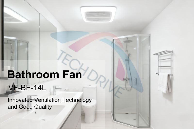Ultra Quiet 6-Inch Duct Bathroom Exhaust Fan with LED Light Series: VF-BF-13L & VF-BF-14L Ultra Quiet 6-Inch Duct Bathroom Exhaust Fan with LED Light Series: VF-BF-13L & VF-BF-14L