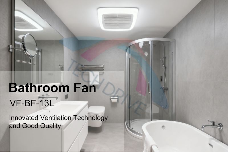 Ultra Quiet 6-Inch Duct Bathroom Exhaust Fan with LED Light Series: VF-BF-13L & VF-BF-14L Ultra Quiet 6-Inch Duct Bathroom Exhaust Fan with LED Light Series: VF-BF-13L & VF-BF-14L