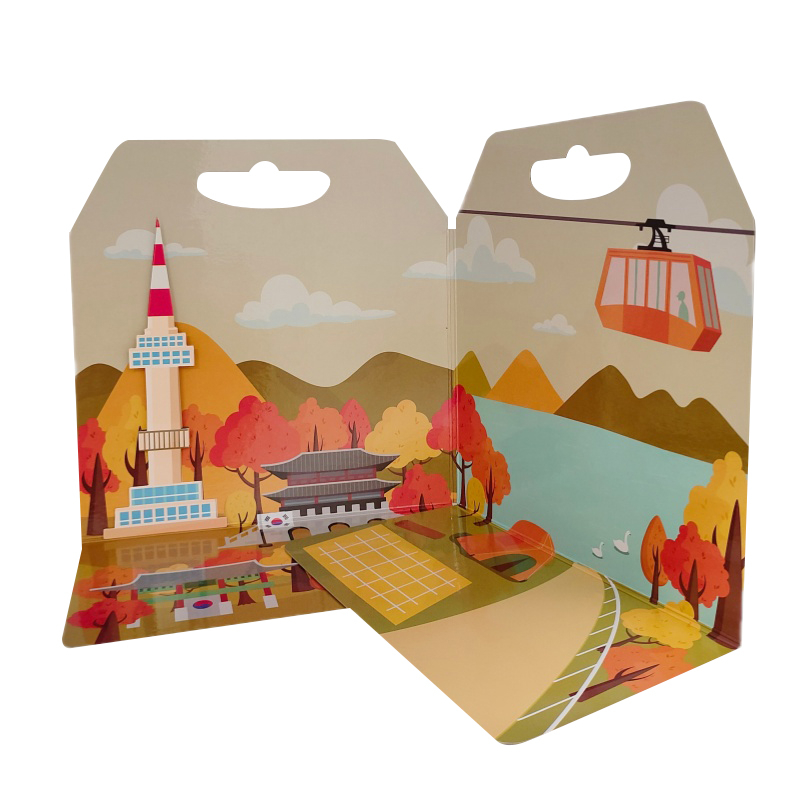Gioco delle stagioni pop-up della Corea in autunno Gioco delle stagioni pop-up della Corea in autunno