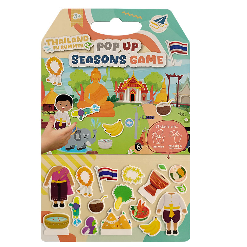Thailandia in estate Pop Up Seasons Libro di adesivi del gioco Thailandia in estate Pop Up Seasons Libro di adesivi del gioco