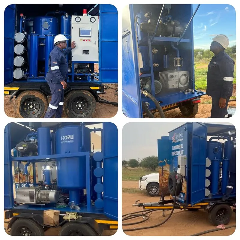 ZYD-150 Double Stage Vacuum Transformer Oil Purifier Goes to Botswana - Let the "Old Oil" Regain the "New" Transnational On-Site Service ZYD-150 Double Stage Vacuum Transformer Oil Purifier Goes to Botswana - Let the "Old Oil" Regain the "New" Transnational On-Site Service