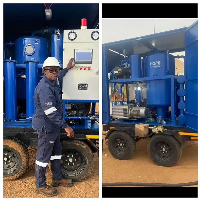 ZYD-150 Double Stage Vacuum Transformer Oil Purifier Goes to Botswana - Let the "Old Oil" Regain the "New" Transnational On-Site Service ZYD-150 Double Stage Vacuum Transformer Oil Purifier Goes to Botswana - Let the "Old Oil" Regain the "New" Transnational On-Site Service