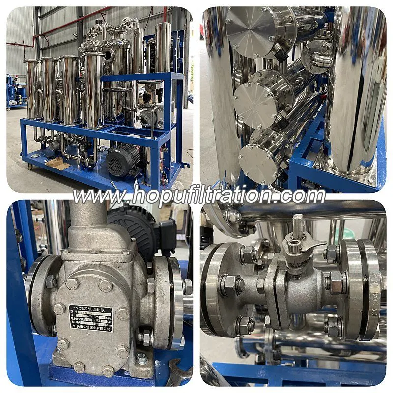 Machine de purification UCO, purificateur d'huile de cuisson usagée et équipement de nettoyage Machine de purification UCO, purificateur d'huile de cuisson usagée et équipement de nettoyage