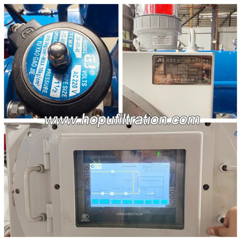La machine automatique de filtration antidéflagrante du diesel assure la sécurité de la purification et l’efficacité du travail La machine automatique de filtration antidéflagrante du diesel assure la sécurité de la purification et l’efficacité du travail