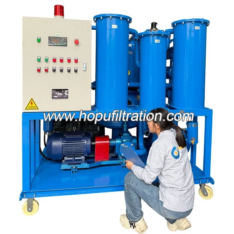 Machine séparatrice d’huile et eau pour systèmes de lubrification de turbines Machine séparatrice d’huile et eau pour systèmes de lubrification de turbines